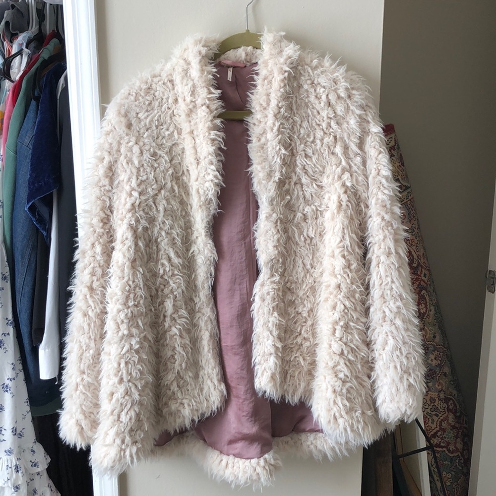 Free people fuzzy coat